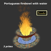 Portuguese firebowl with water