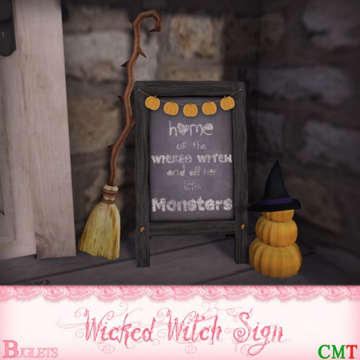 ~*Buglets*~ Wicked Witch Sign