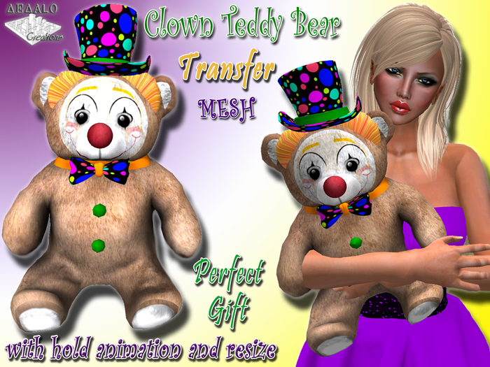 Mardi Gras Teddy Bear - F
