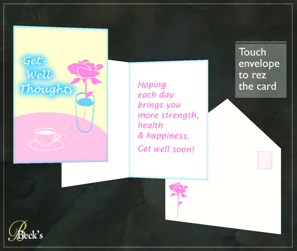 Get Well Card + Envelope: Get Well Thoughts