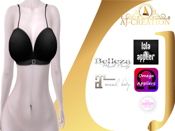 AJ - black tank top with lola aplier