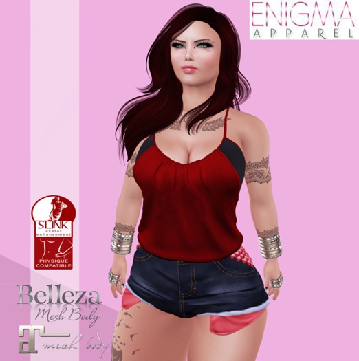 [EN] Tank Top Sports Red  :: Mesh::