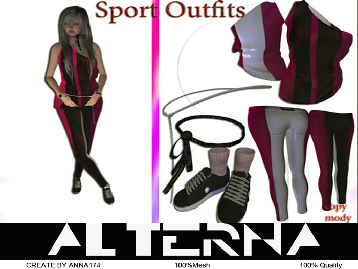 Sport Outfit Set Color(Pink)