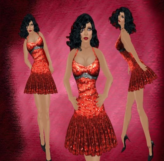 Moondust Flexi Dress Red