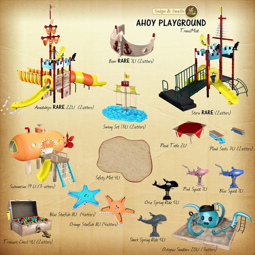 .S&S. Ahoy Playground - Plank Table