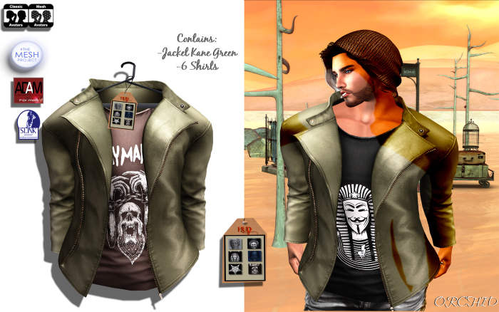 Jacket Kane Green (With Shirt)