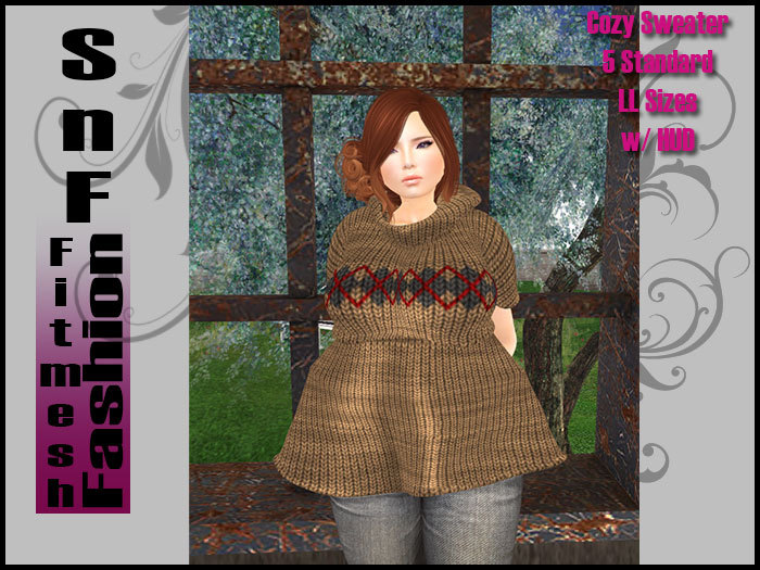 [SnF] Cozy Sweater Fit Mesh Body Sizes