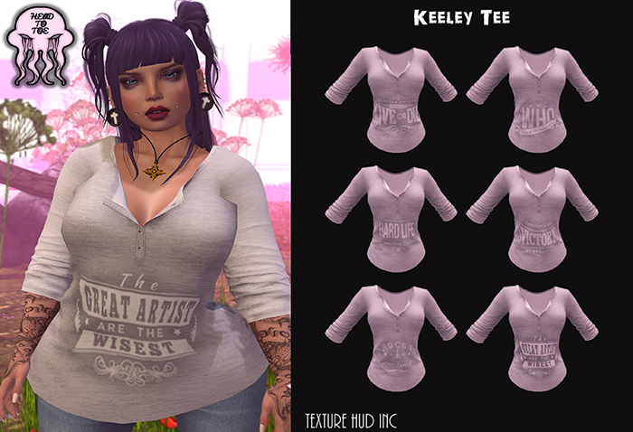 HTT- Keeley Tee White W/HUD