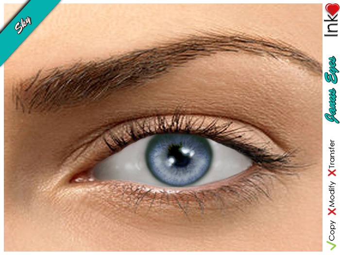 *Inkheart* - Janus Eyes - Sky (3 Sizes Mesh + System)
