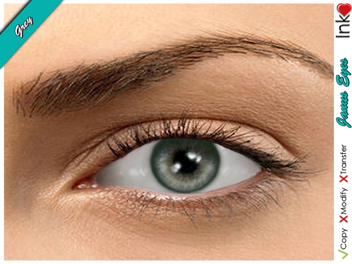 * Inkheart * - Janus Eyes - Grey (3 Sizes Mesh+Sys)