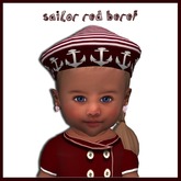 Pat A Kake Sailor Girl Red Beret