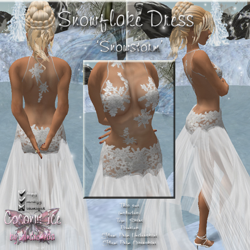 Snowflake Dress ~ Snowstorm (boxed)