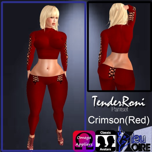 {BN} Tender Roni Outfit - Crimson