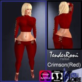 {BN} Tender Roni Outfit - Crimson