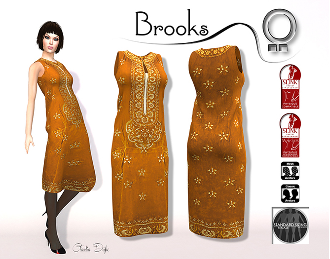 *ATHOR* - Dress_Brooks - Yellow