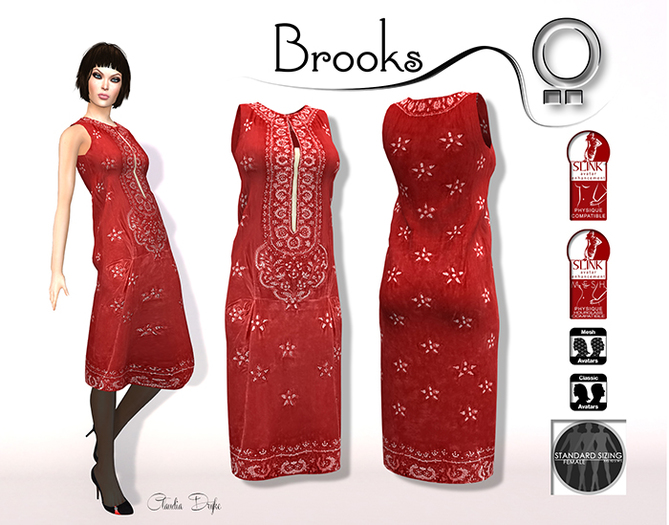 *ATHOR* - Dress_Brooks - Red