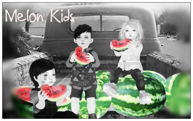 Melon Kid Pose and Prop