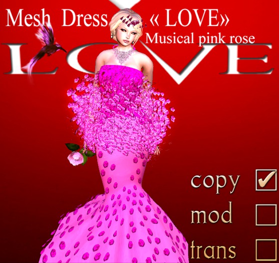 Mesh Dress " LOVE "