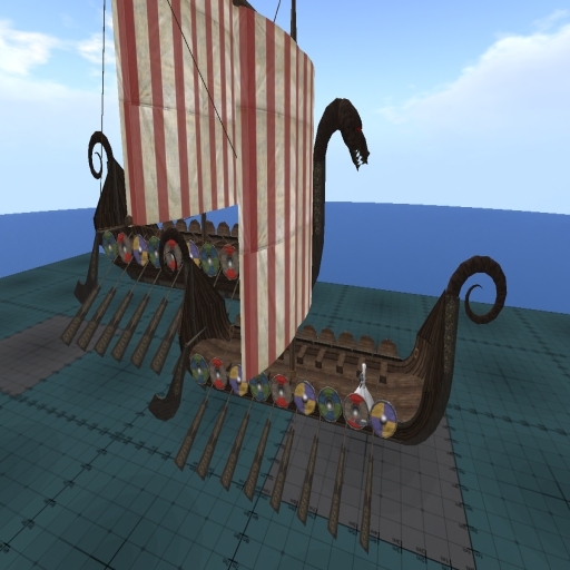 small Viking Long Boat 