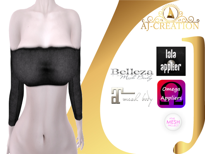 AJ - black tank top with lola aplier