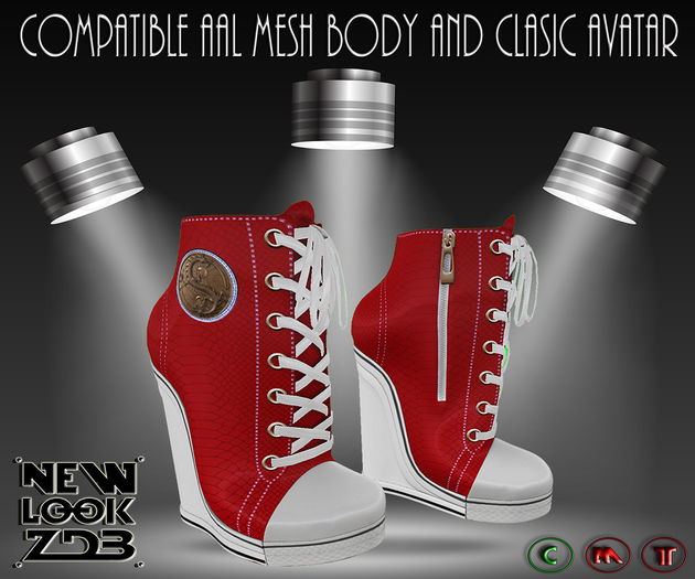 [ZDB] Sneakers Snake Red