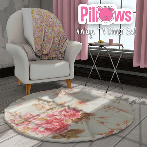 Vintage TV Dinner Set ~Pillows~