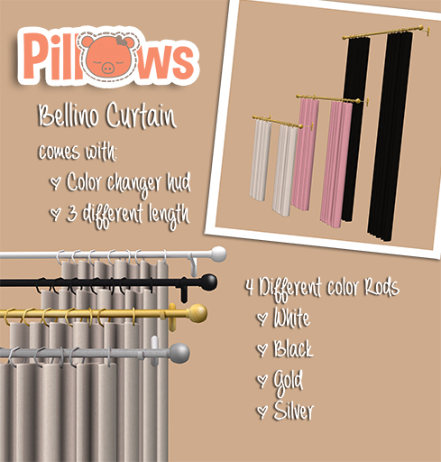 Bellino Curtain ~Pillows~