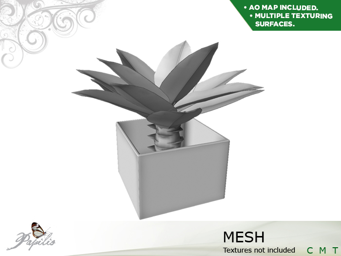 .:Papilio:. Small plant with planter - Fullperm Mesh
