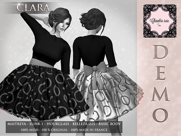 :-:Chambre Rose:-: DEMO Clara black/red