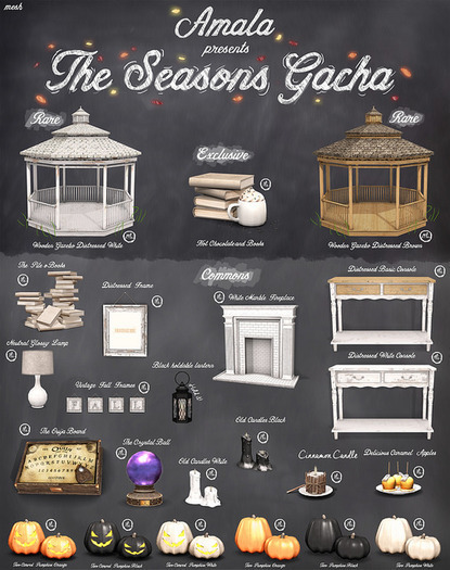 Amala - Wooden Gazebo - Distressed Brown - RARE