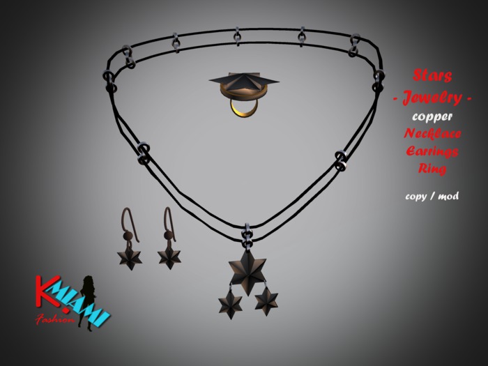 KMF Stars Jewelry copper