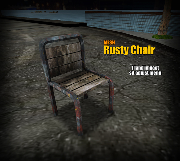 Mesh Rusty Chair - FREE