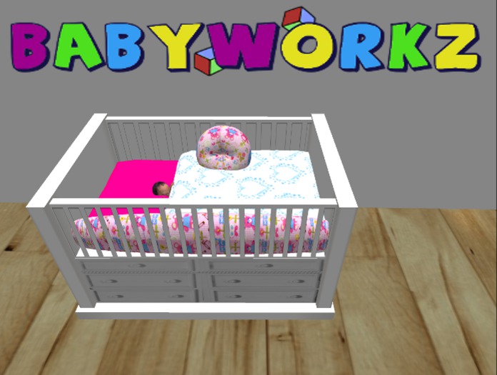 [BabyWorkz] Baby Bed / White