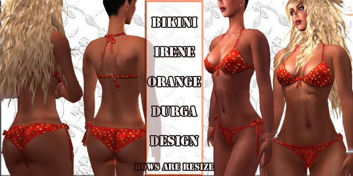 BIKINI orange Durga Design
