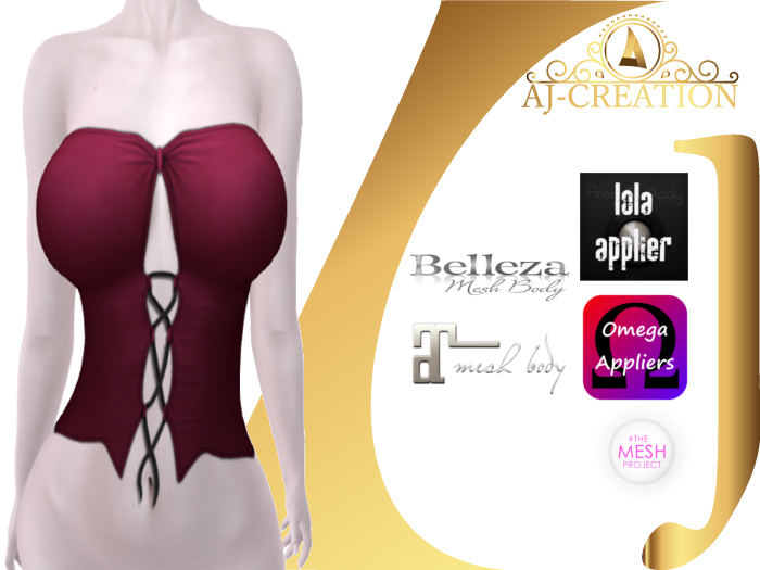 AJ - black tank top with lola aplier