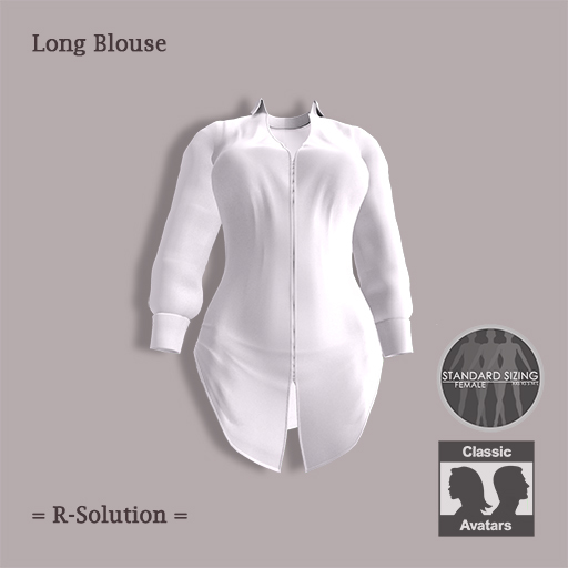 =R-Solution= Long Blouse White