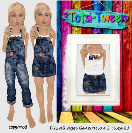 TOTSI-TWEEN Peace Overall g2