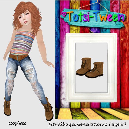 TOTSI-TWEEN Striped Strapless and Jean g2