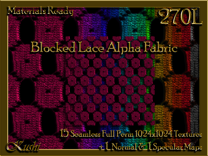 *Kushi* Wicker Weave Seamless Texture Pack