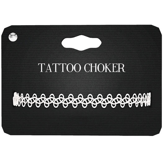 Amala - Tattoo Choker - White