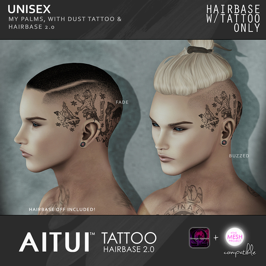 *NEW* AITUI TATTOO - Hairbase 2.0 - My Palms With Dust