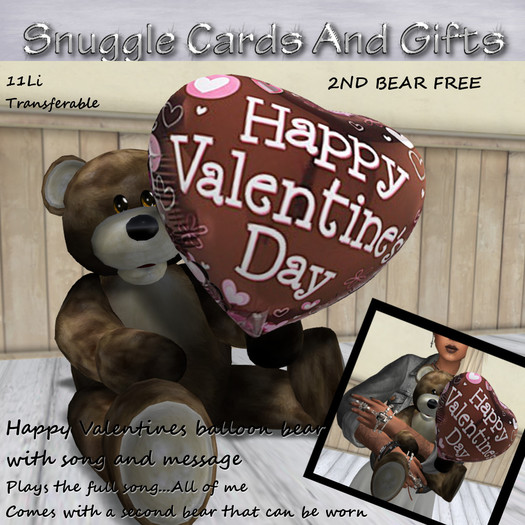 Snuggles Followed my heart bear With message and song