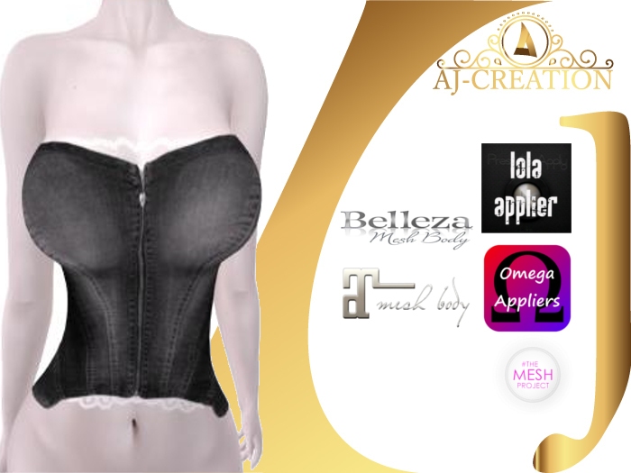 AJ - black tank top with lola aplier