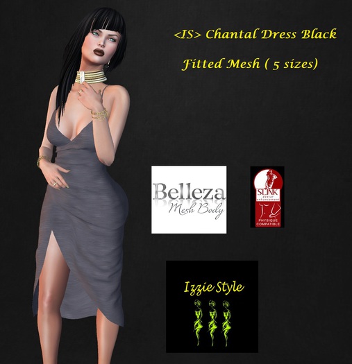 <IS> Chantal Black Dress
