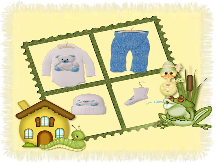 Blue Teddy Outfit