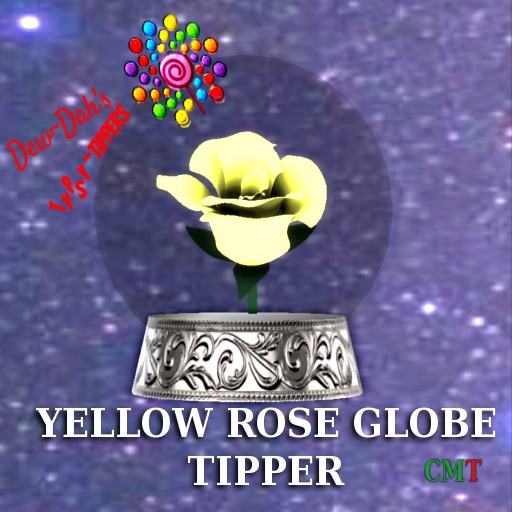 YELLOW ROSE GLOBE TIPPER
