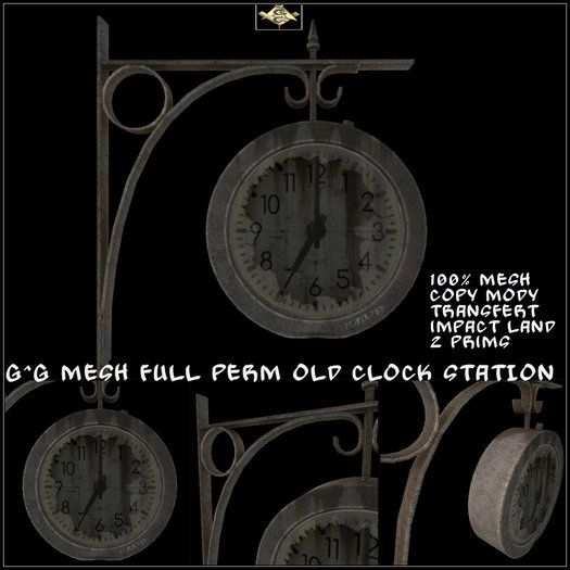 G^G MESH FULL PERM OLD CLOCK STATION