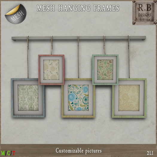 *RnB* Mesh Hanging Frames - Shabby Chic (copy)