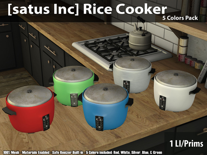 [satus Inc] Rice Cooker (5 Colors)