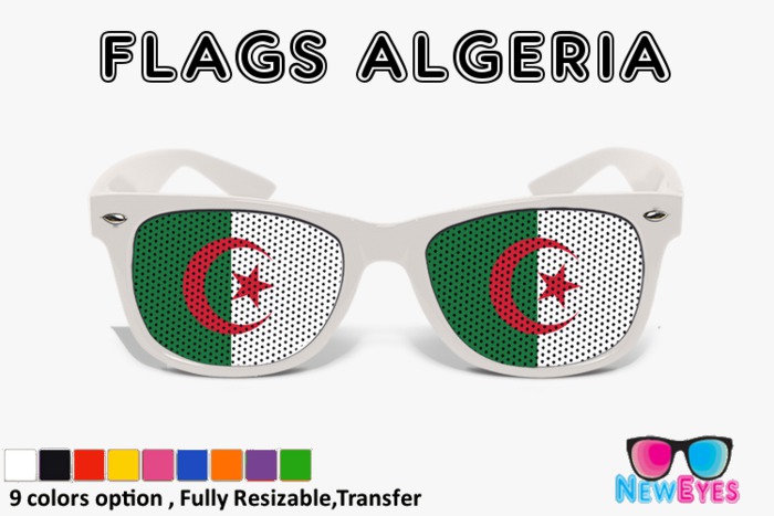 New Eyes Flags Algeria